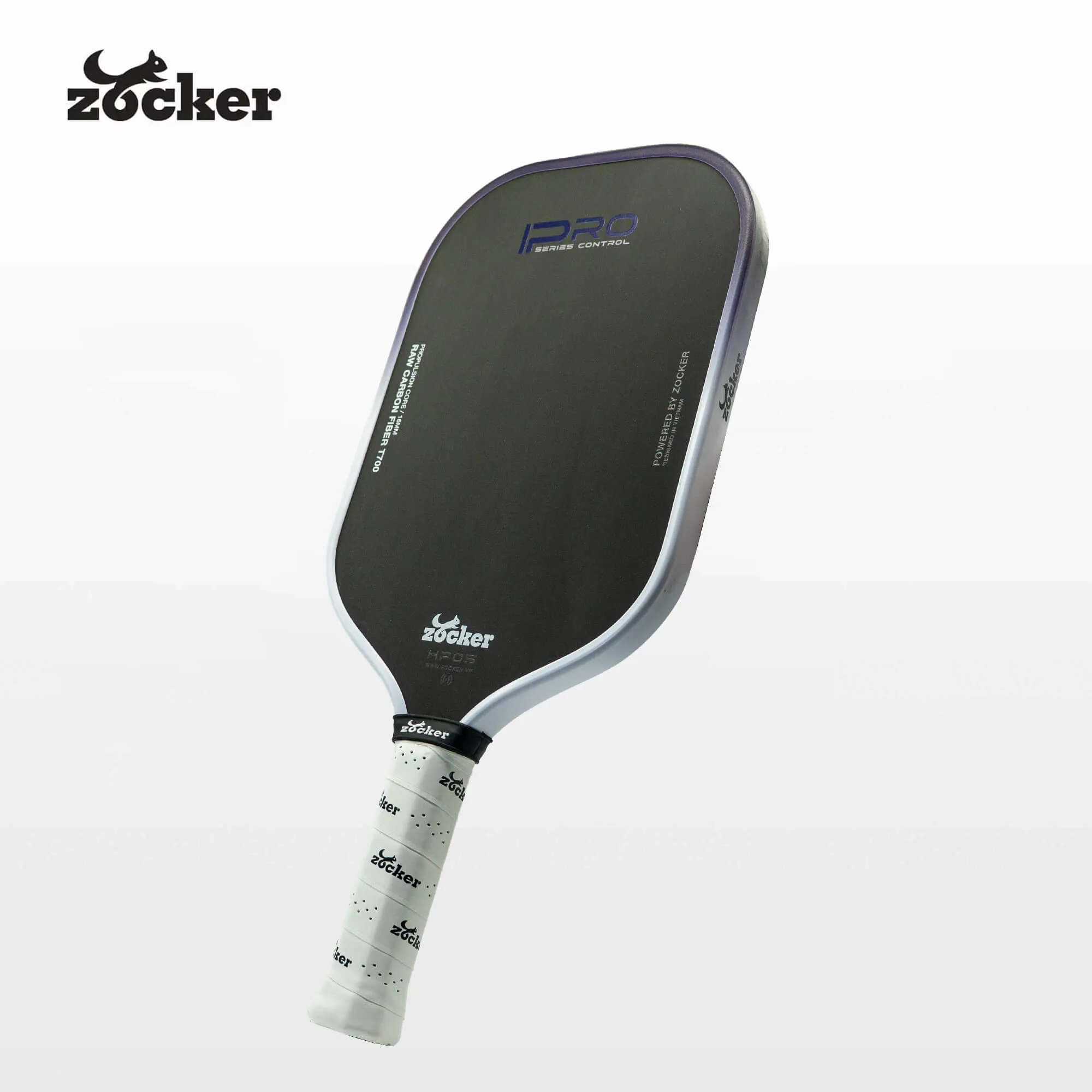 Vợt Pickleball Zocker Happy HP05 Pro Series Control White/Purple