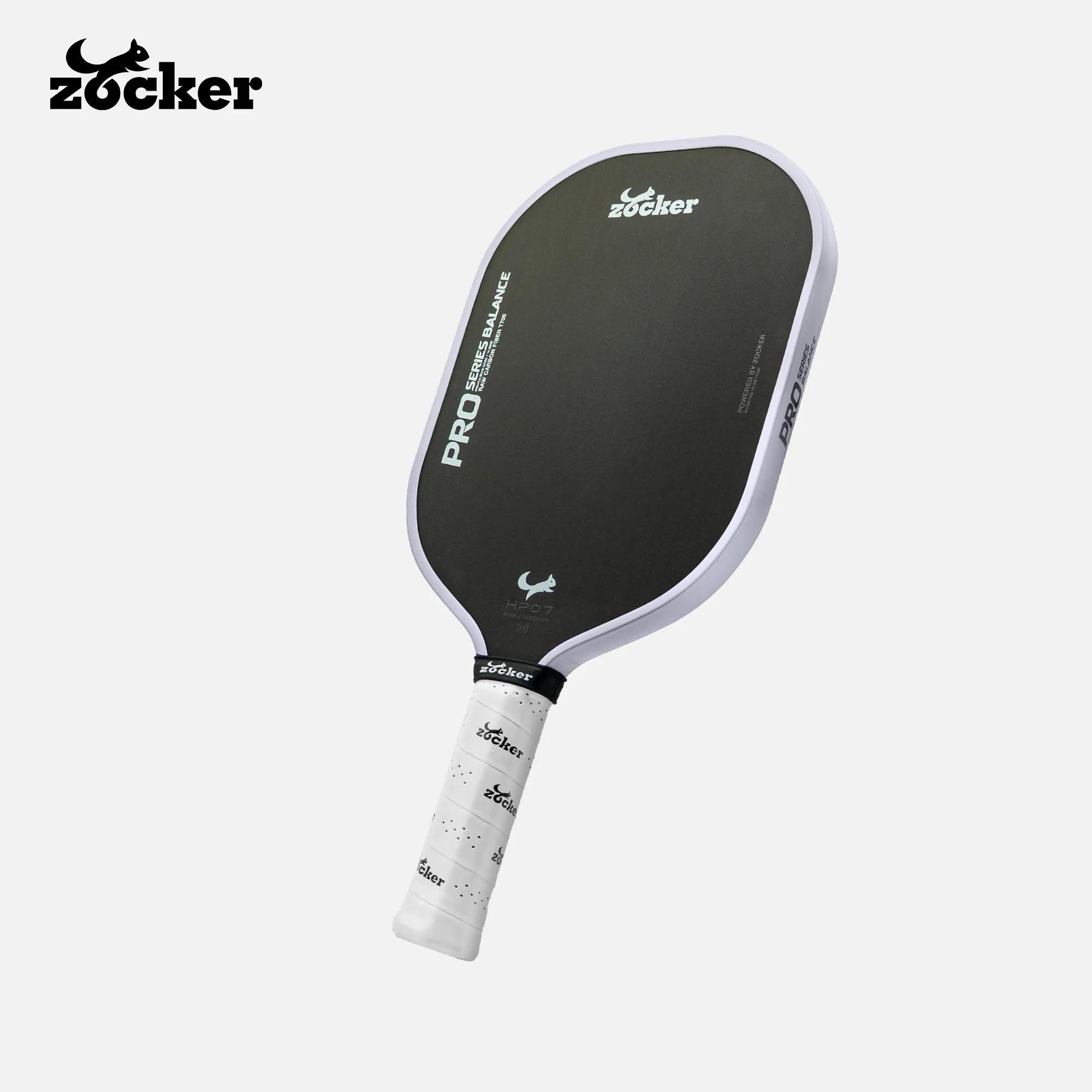 Vợt Pickleball Zocker HP07 Pro Series Balance - White