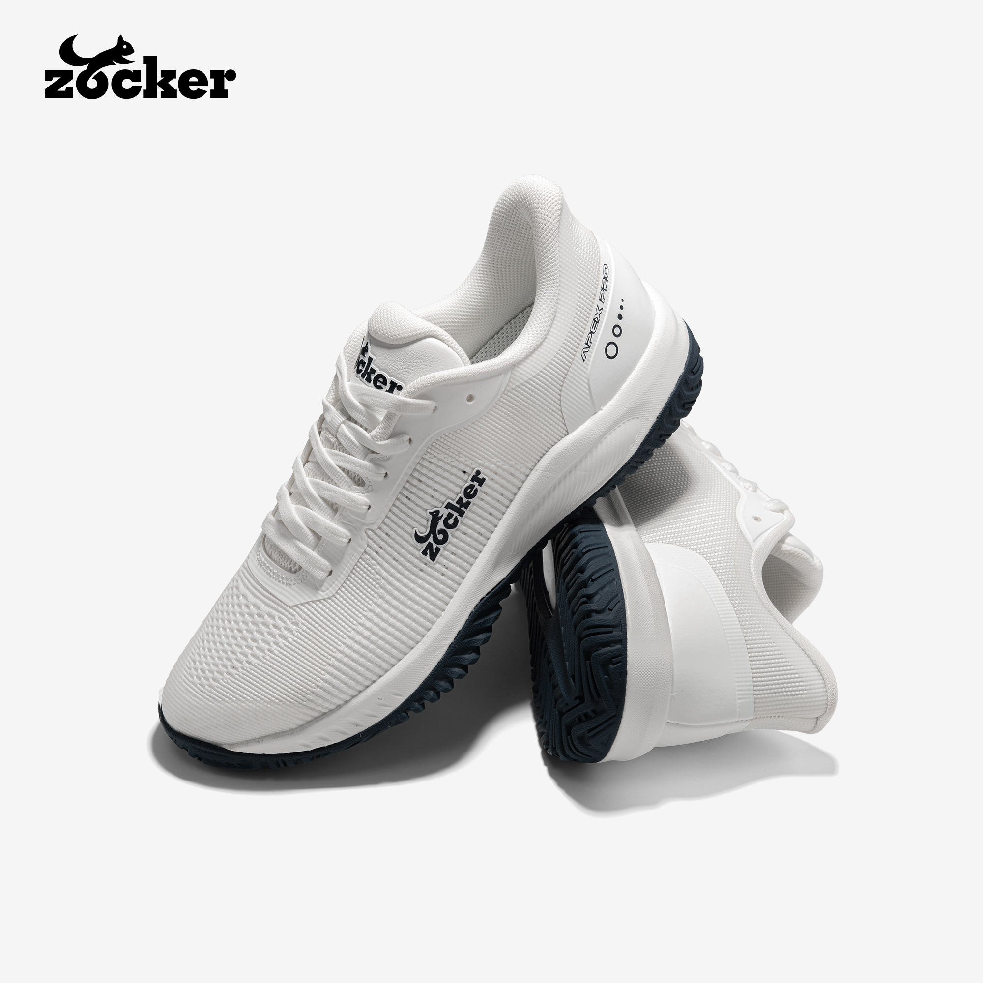 Giày Pickleball Zocker Apex pro Trắng xanh